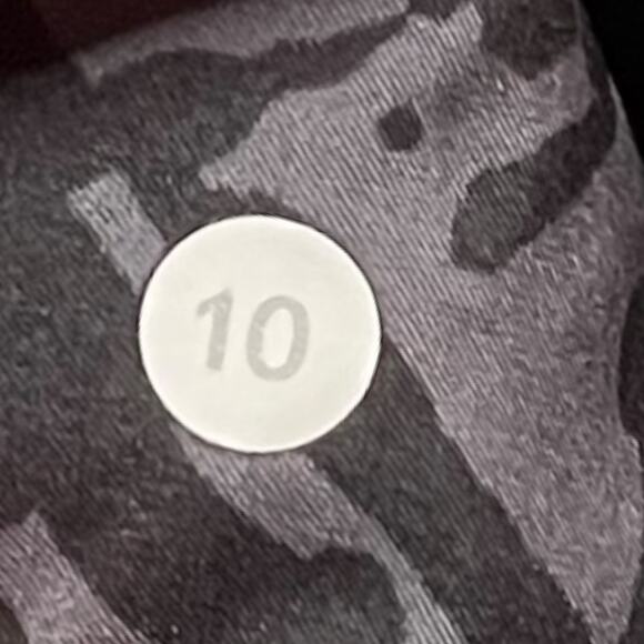 Lululemon Noir Jacket II Biggie Brushed Animal Coal Black / Black Size 10 - Picture 3 of 3